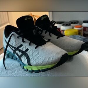 Asics White and Black Athletic Shoes